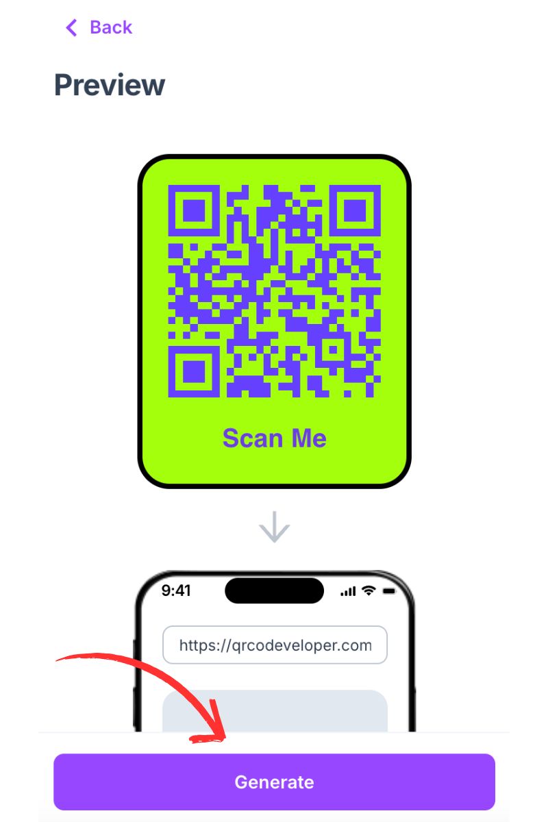 Click Generate QR